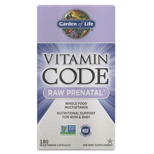 Garden of Life Vitamin Code RAW Prenatal (multivitamín pre tehotenstvo), 180 rastlinných kapsúl