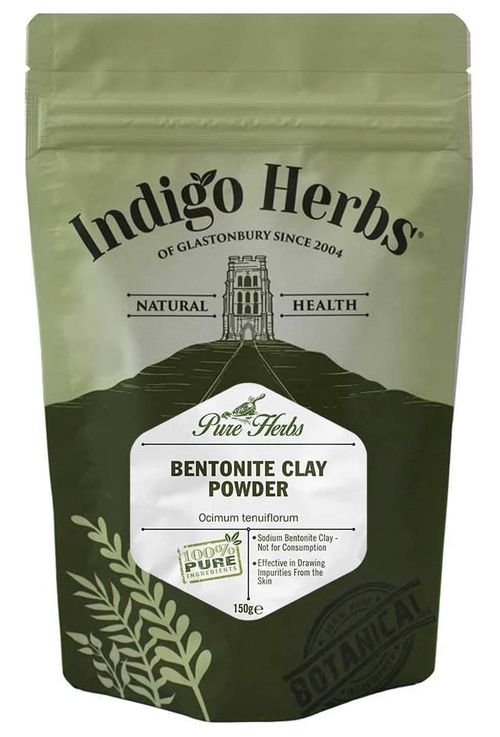 Indigo Herbs bentonitový ílový prášok (čistý), 150 g